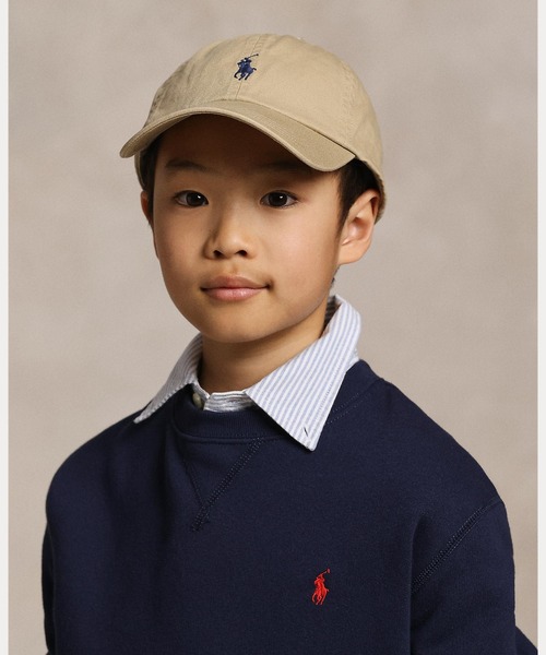 POLO RALPH LAUREN CHILDRENSWEAR(ポロ ラルフ ローレン チルドレンズウェア)の「コットン チノ ベースボール キャップ(キャップ・キッズ・ブラウン系3・ONE)」の5枚目の写真