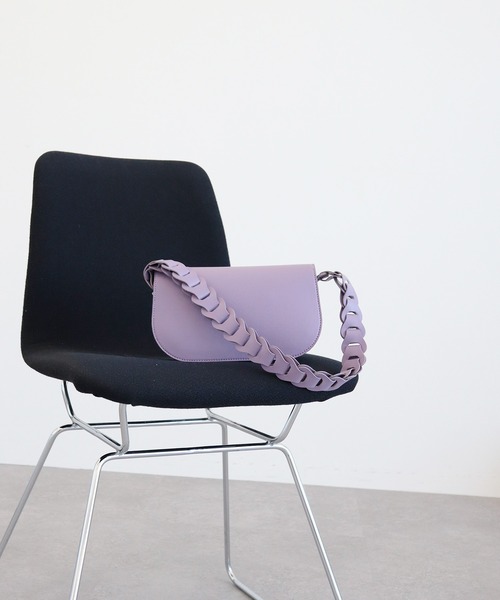 AMERICAN HOLIC(アメリカンホリック)の「編み込みワンハンドルショルダーバッグ(ハンドバッグ・レディース・ブラック/パープル/グリーン・FREE)」の6枚目の写真