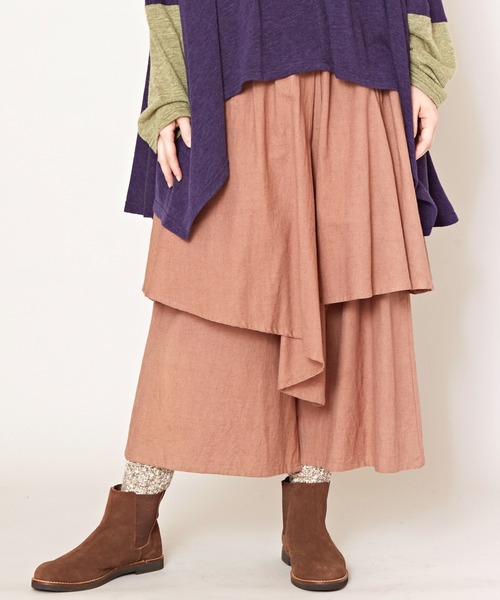 チャイハネ(チャイハネ)の「【チャイハネ】パミナス変形ワイドパンツ(その他パンツ・レディース・ブラック/ブラウン/ブルー/グリーン/ベージュ/パープル・FREE)」の4枚目の写真