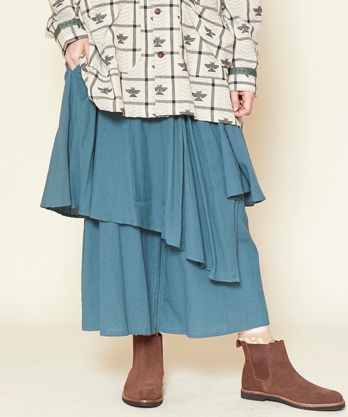 チャイハネ(チャイハネ)の「【チャイハネ】パミナス変形ワイドパンツ(その他パンツ・レディース・ブラック/ブラウン/ブルー/グリーン/ベージュ/パープル・FREE)」の6枚目の写真