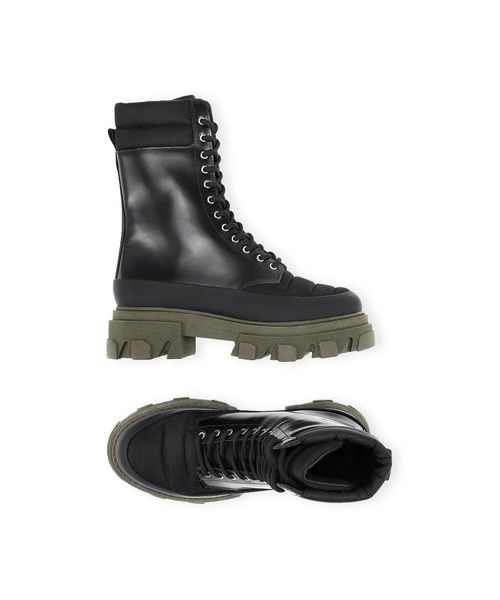 GANNI(ガニー)の「Brush Off & Recycled Nylon(ブーツ・レディース・ブラック・38/39/37/36/35)」の2枚目の写真