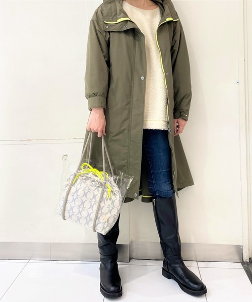 Q（キュー）の「クリアトート（トートバッグ・レディース・ピンク/ライム・ONE SIZE）」の22枚目の写真