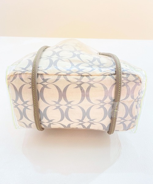 Q（キュー）の「クリアトート（トートバッグ・レディース・ピンク/ライム・ONE SIZE）」の13枚目の写真