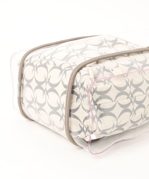 Q（キュー）の「クリアトート（トートバッグ・レディース・ピンク/ライム・ONE SIZE）」の7枚目の写真