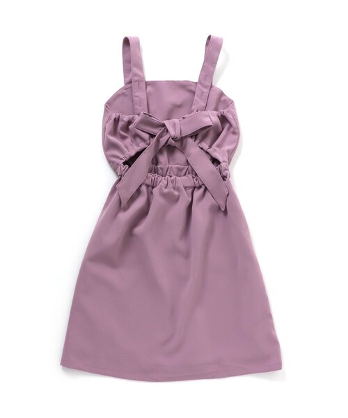 algy（アルジー）の「バックりぼんジャンスカ（ジャンパースカート・キッズ・ピンク/サックスブルー・XX-SMALL/X-SMALL/SMALL/MEDIUM）」の6枚目の写真