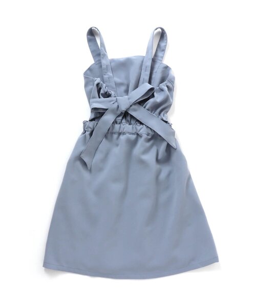 algy（アルジー）の「バックりぼんジャンスカ（ジャンパースカート・キッズ・ピンク/サックスブルー・XX-SMALL/X-SMALL/SMALL/MEDIUM）」の7枚目の写真