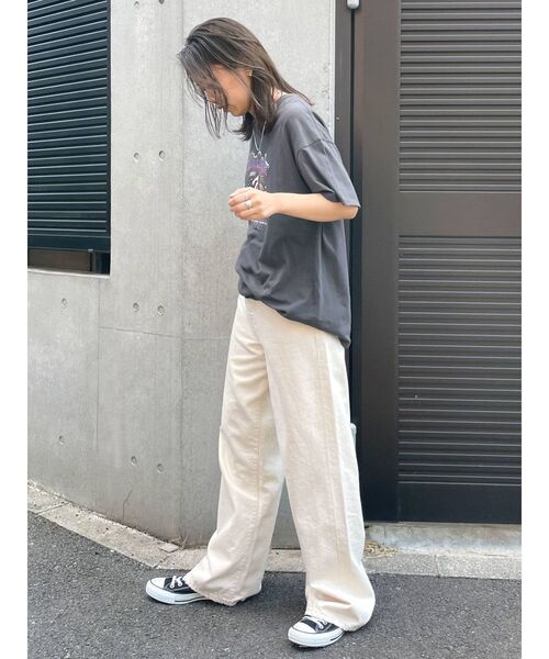 Ungrid（アングリッド）の「イーグルプリントTee（Tシャツ/カットソー・レディース・チャコールグレー/オフホワイト・FREE）」の19枚目の写真