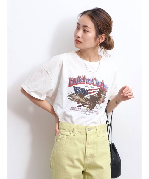 Ungrid（アングリッド）の「イーグルプリントTee（Tシャツ/カットソー・レディース・チャコールグレー/オフホワイト・FREE）」の18枚目の写真