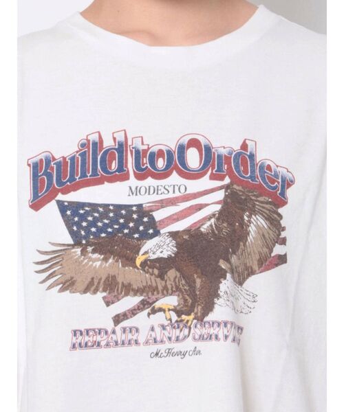 Ungrid（アングリッド）の「イーグルプリントTee（Tシャツ/カットソー・レディース・チャコールグレー/オフホワイト・FREE）」の9枚目の写真