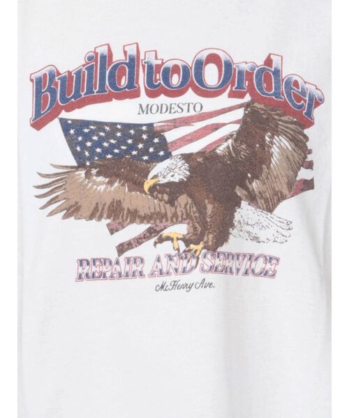 Ungrid（アングリッド）の「イーグルプリントTee（Tシャツ/カットソー・レディース・チャコールグレー/オフホワイト・FREE）」の5枚目の写真