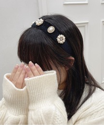 apres jour | 【apres jour×ARIAZ】レトロビジューカチューシャ(カチューシャ)