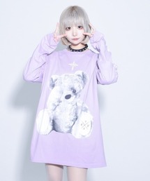 『TRAVAS TOKYO/トラバス トーキョー』Furry bear L/S Tee/くまプリント長袖Tシャツ