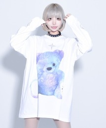 TRAVAS TOKYO（トラバス トウキョウ）の「『TRAVAS TOKYO/トラバス トーキョー』Furry bear L/S Tee/くまプリント長袖Tシャツ（Tシャツ/カットソー）」