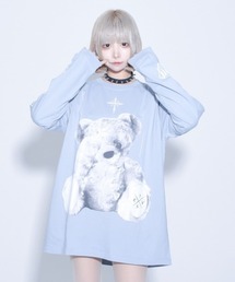 『TRAVAS TOKYO/トラバス トーキョー』Furry bear L/S Tee/くまプリント長袖Tシャツ
