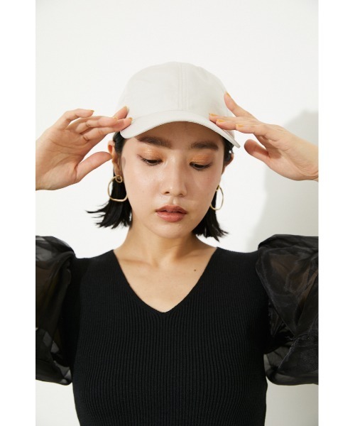 rienda(リエンダ)の「カジュアルレディーキャップ(キャップ・レディース・ブラック/ライトブラウン/ライトベージュ/ライトグリーン/ライトピンク・FREE)」の18枚目の写真