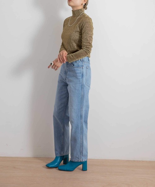 WESTOVERALLS（ウエストオーバーオールズ）の「WESTOVERALLS　801S DENIM（デニムパンツ・レディース・ライトブルー・28）」の4枚目の写真