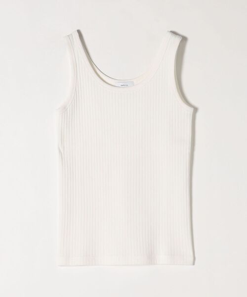 SHIPS any（シップス エニィ）の「SHIPS any:〈ウォッシャブル〉テレコ タンク トップ2（タンクトップ・レディース・ホワイト/ブラック/カーキ/オレンジ/その他・ONE SIZE）」の2枚目の写真