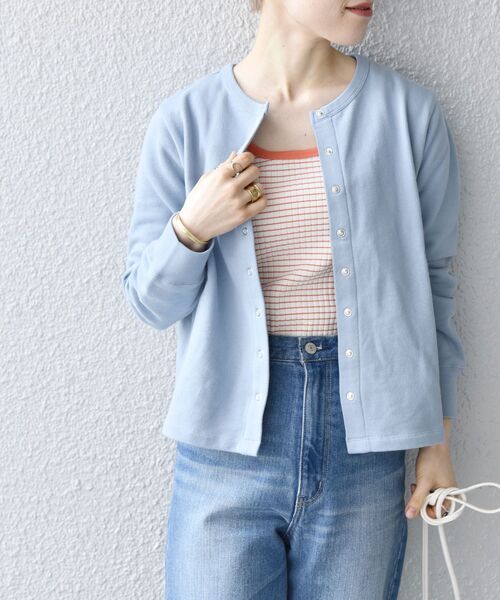 SHIPS any（シップス エニィ）の「SHIPS any:〈ウォッシャブル〉テレコ タンク トップ2（タンクトップ・レディース・ホワイト/ブラック/カーキ/オレンジ/その他・ONE SIZE）」の5枚目の写真