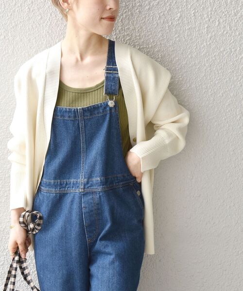 SHIPS any（シップス エニィ）の「SHIPS any:〈ウォッシャブル〉テレコ タンク トップ2（タンクトップ・レディース・ホワイト/ブラック/カーキ/オレンジ/その他・ONE SIZE）」の18枚目の写真