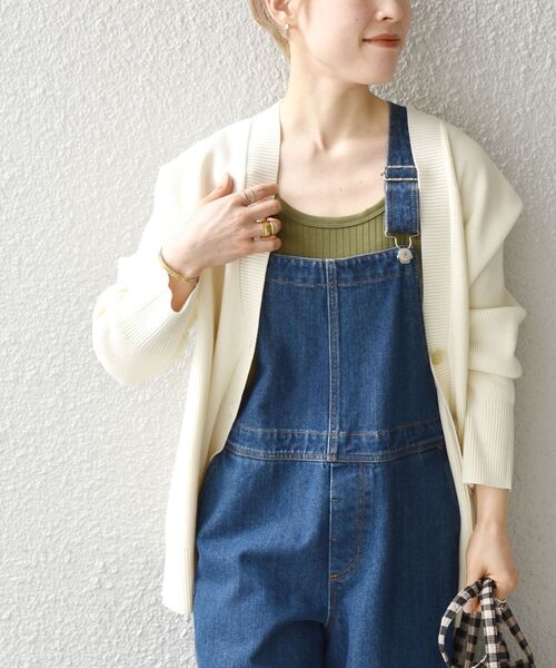 SHIPS any（シップス エニィ）の「SHIPS any:〈ウォッシャブル〉テレコ タンク トップ2（タンクトップ・レディース・ホワイト/ブラック/カーキ/オレンジ/その他・ONE SIZE）」の19枚目の写真