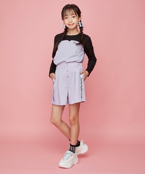 JENNI love(ジェニィラブ)の「ベルト付きビスチェドッキングロンT(Tシャツ/カットソー・キッズ・サックスブルー/ラベンダー/ベージュ・130cm/140cm/160cm/150cm)」の5枚目の写真