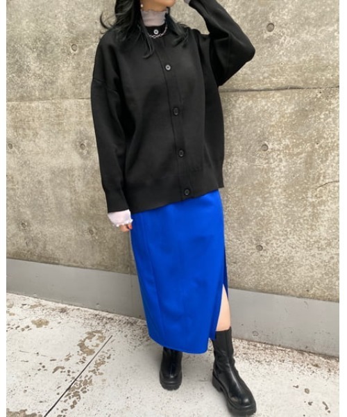 INGNI(イング)の「チュールハイネックメロウトップス(Tシャツ/カットソー・レディース・アイボリー/サックスブルー系4/イエロー系5/ピンク系/ブラック・M)」の14枚目の写真