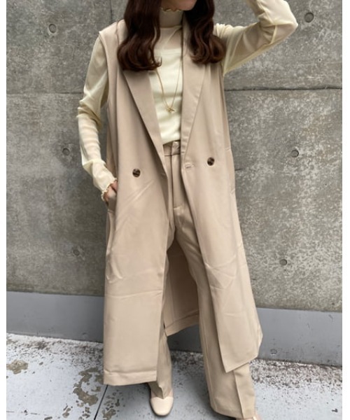 INGNI(イング)の「チュールハイネックメロウトップス(Tシャツ/カットソー・レディース・アイボリー/サックスブルー系4/イエロー系5/ピンク系/ブラック・M)」の21枚目の写真