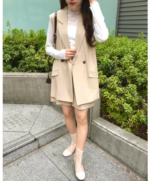 INGNI(イング)の「チュールハイネックメロウトップス(Tシャツ/カットソー・レディース・アイボリー/サックスブルー系4/イエロー系5/ピンク系/ブラック・M)」の12枚目の写真