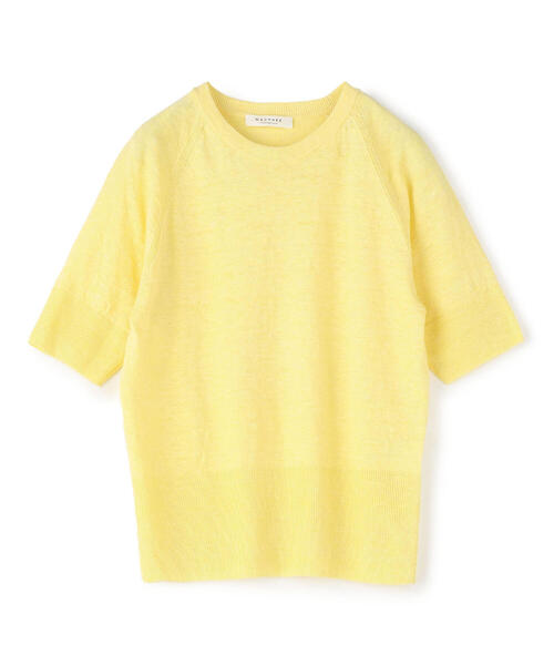 TOMORROWLAND （トゥモローランド）の「プレーンリネン クルーネックプルオーバー（ニット/セーター・レディース・チャコールグレー/ライトブルー/レッド/ライトイエロー/シルバー系その他/ライトベージュ/ダークグリーン/ピンク・S）」の6枚目の写真