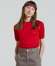 TOMORROWLAND  | プレーンリネン クルーネックプルオーバー(ニット/セーター)