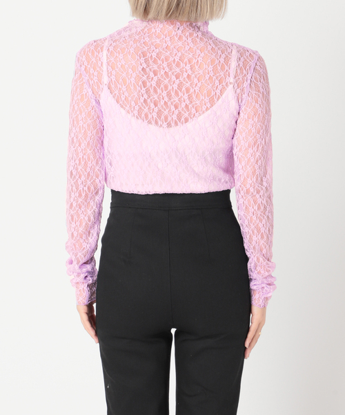 Charles Chaton（シャルルシャトン）の「レースボディスーツ（Tシャツ/カットソー・レディース・ホワイト/ブラック/パープル/イエロー・FREE）」の12枚目の写真