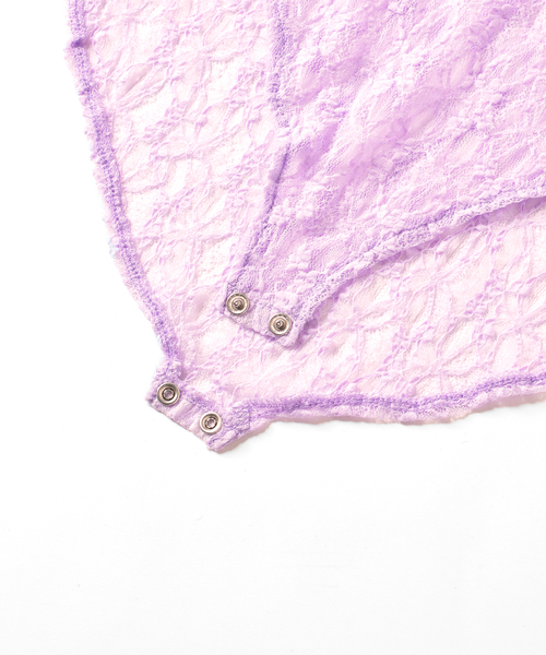 Charles Chaton（シャルルシャトン）の「レースボディスーツ（Tシャツ/カットソー・レディース・ホワイト/ブラック/パープル/イエロー・FREE）」の18枚目の写真