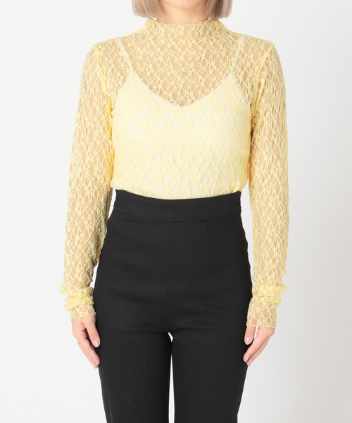 Charles Chaton（シャルルシャトン）の「レースボディスーツ（Tシャツ/カットソー・レディース・ホワイト/ブラック/パープル/イエロー・FREE）」の20枚目の写真