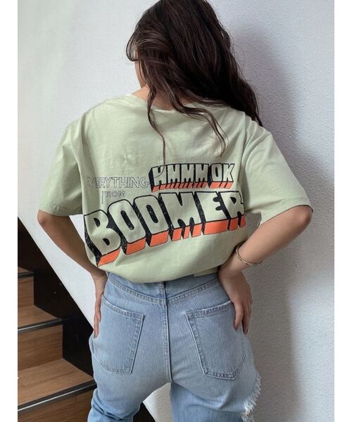 GYDA(ジェイダ)の「OK BOOMER BIG Tシャツ(Tシャツ/カットソー・レディース・チャコールグレー/オフホワイト/ミント・FREE)」の8枚目の写真