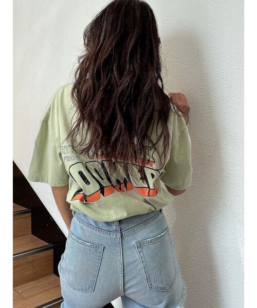 GYDA(ジェイダ)の「OK BOOMER BIG Tシャツ(Tシャツ/カットソー・レディース・チャコールグレー/オフホワイト/ミント・FREE)」の10枚目の写真