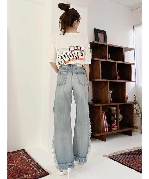 GYDA(ジェイダ)の「OK BOOMER BIG Tシャツ(Tシャツ/カットソー・レディース・チャコールグレー/オフホワイト/ミント・FREE)」の18枚目の写真