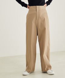 SALON adam et rope' | 【毎年好評！22SS新作】【洗える】コットンライクスタイルアップパンツ(その他パンツ)