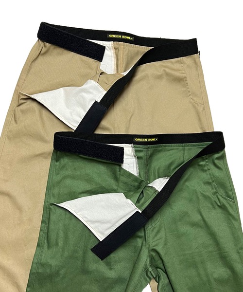 GREEN BOWL(グリーンボウル)の「【日本製】グリーンボウル【GREEN BOWL】Easy Pants(チノパンツ・メンズ・ベージュ/カーキ/ネイビー/ライトブラウン・L/M)」の11枚目の写真