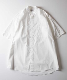 FREAK'S STORE | WEB限定 Relax Fit リラックスフィット ショートスリーブ バンドカラーシャツ/クレリック(シャツ/ブラウス)