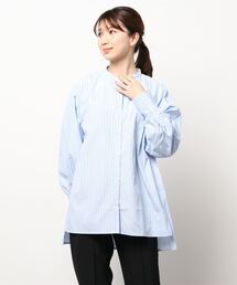 ehka sopo | マルチストライプチュニックシャツ(シャツ/ブラウス)