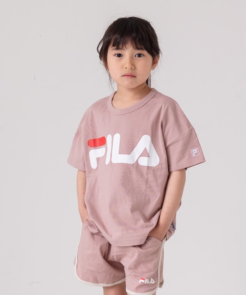 FILA（フィラ）の「FILA / フィラ ロゴ半袖Tシャツ（Tシャツ/カットソー・キッズ・G/O/F/C/I/K/J/B/D/L/A/P/N/H/M/E・120cm/130cm/110cm/80ｃｍ/100cm/90cm）」の4枚目の写真