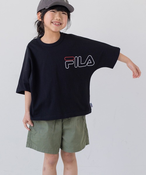 FILA（フィラ）の「FILA / フィラ ロゴ半袖Tシャツ（Tシャツ/カットソー・キッズ・G/O/F/C/I/K/J/B/D/L/A/P/N/H/M/E・120cm/130cm/110cm/80ｃｍ/100cm/90cm）」の7枚目の写真