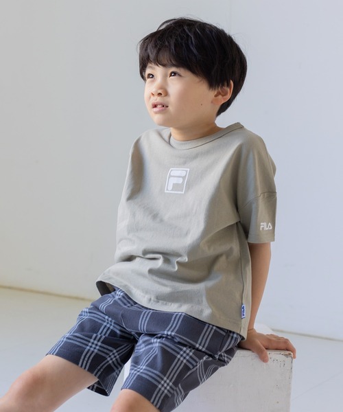 FILA（フィラ）の「FILA / フィラ ロゴ半袖Tシャツ（Tシャツ/カットソー・キッズ・G/O/F/C/I/K/J/B/D/L/A/P/N/H/M/E・120cm/130cm/110cm/80ｃｍ/100cm/90cm）」の11枚目の写真