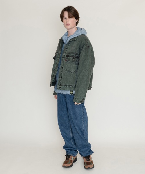 Levi's(リーバイス)の「STAYLOOSE TYPE II NIGHT VISION トラッカージャケット(デニムジャケット・メンズ・グリーン・XL/M/S/L)」の5枚目の写真