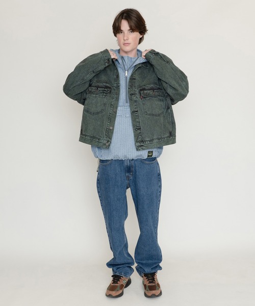 タイムセール！新品未使用！　Levi'sオーバーサイズトラッカージャケット セール】STAYLOOSE TYPE II NIGHT VISION トラッカージャケット