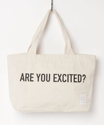 blank by words（ブランクバイワーズ）の「キャンバストートバッグ  「ARE YOU EXCITED？」（トートバッグ）」