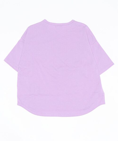 BABYDOLL（ベビードール）の「通販限定 クールドライ Tシャツ 6502K（Tシャツ/カットソー・キッズ・ホワイト/チャコールグレー/イエロー/ターコイズブルー/ストーン/パープル/ピンク/イエロー×グリーン/ベージュ・90cm/100cm/110cm/120cm/130cm/140cm/150cm/160cm）」の10枚目の写真