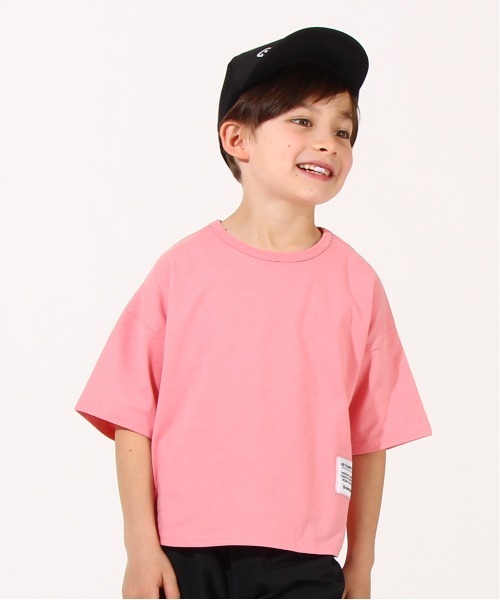 BABYDOLL（ベビードール）の「通販限定 クールドライ Tシャツ 6502K（Tシャツ/カットソー・キッズ・ホワイト/チャコールグレー/イエロー/ターコイズブルー/ストーン/パープル/ピンク/イエロー×グリーン/ベージュ・90cm/100cm/110cm/120cm/130cm/140cm/150cm/160cm）」の9枚目の写真