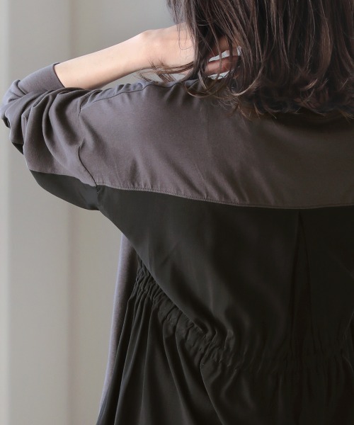 Bou Jeloud（ブージュルード）の「ウエストドロストプルオーバー（Tシャツ/カットソー・レディース・オフホワイト/ベージュ/パープル/チャコールグレー・FREE）」の15枚目の写真