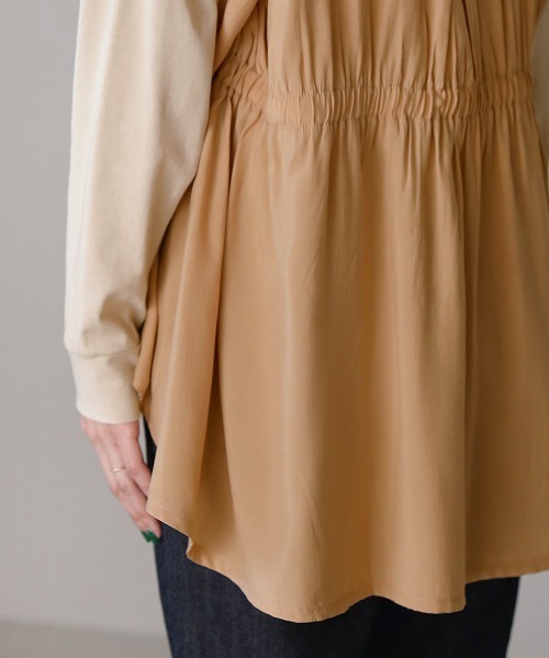 Bou Jeloud（ブージュルード）の「ウエストドロストプルオーバー（Tシャツ/カットソー・レディース・オフホワイト/ベージュ/パープル/チャコールグレー・FREE）」の22枚目の写真